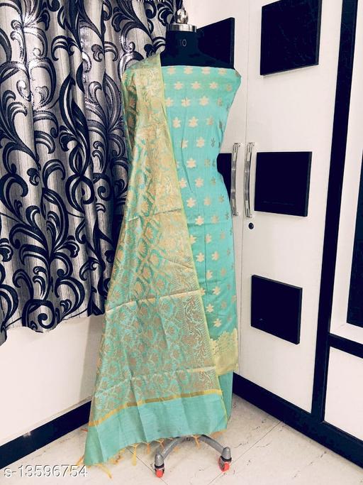 Banarasi Jacquard Zari Work Classy Suit  - amamestyle