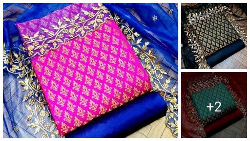 salvar shuit febrick with net duptta