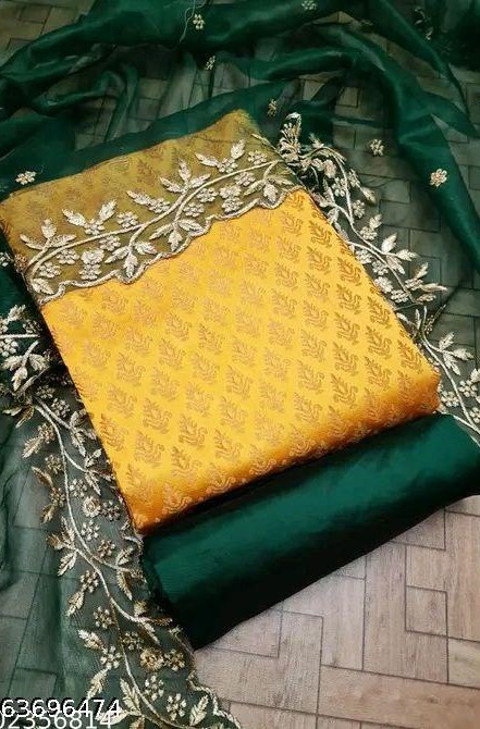 salvar shuit febrick with net duptta