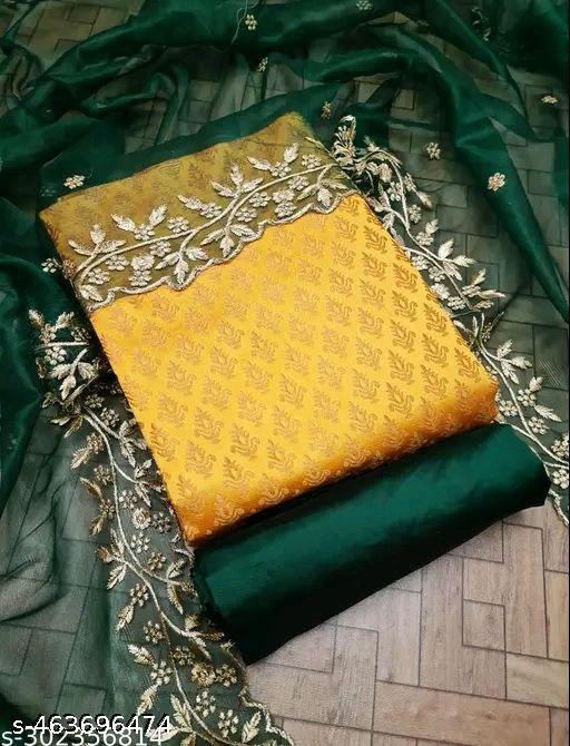 salvar shuit febrick with net duptta - amamestyle