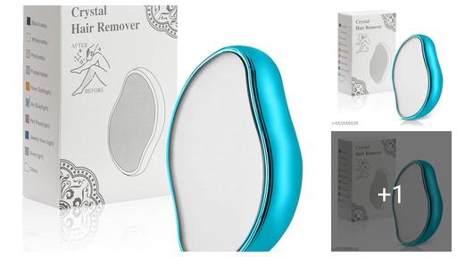 Crystal Hair Remover for Women and Men Upgraded Nano-crystalline Dots Technology Crystal Hair Eraser for Woman Painless Hair Remover for Womens Reusable Hair Removal Stone Hair Removal Crystal (Pack Of 1)