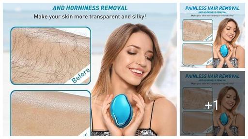 NanoSmooth Crystal Hair Remover | Painless Body Hair Eraser for Women & Men (1 Pc)