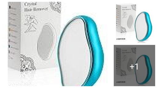 Magic Crystal Hair Eraser for Women and Men, Hair Remover Painless Exfoliation Hair Removal Tool for Arms Legs Back, Washable Crystal Epilator Without Shaving for Smooth Skin Gifts