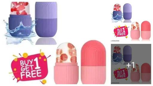 Ice Roller for Face Massager |  Ice Holder Tool for Glowing &  Skin | Easy to Use and Carry | Cold Massage Therapy for Skin Pack Of 2