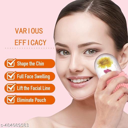 Ice Roller for Face Massager | Reusablee Ice Holder Tool for Glowing & Clearr Skin | Easy to Use and Carry | Cold Massage Therapy for Skin Pack Of 2 pink couler - Abnlas Women’s Daily-Use Beauty & Self-Care