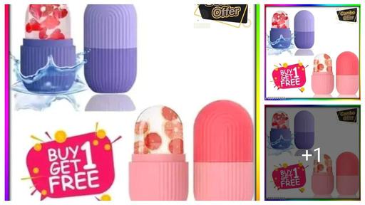 Ice Roller for Face Massager | Reusable Ice Holder Tool for Glowing & Clear Skin | Easy to Use and Carry | Cold Massage Therapy for Skin Pack Of 2