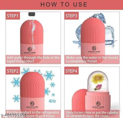 Ice Roller for Face Massager | Reusable Ice Holder Tool for Glowing & Clear Skin | Easy to Use and Carry | Cold Massage Therapy for Skin Pack Of 2 - Abnlas Women’s Daily-Use Beauty & Self-Care