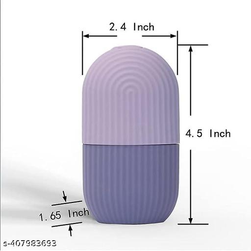 Ice Roller for Face and Eye, Upgraded Ice Facial Roller, Facial Beauty Ice Roller Skin Tools, Ice Facial Cube, Gua Sha Face Massage, Silicone Ice Mold for Face Beauty (PURPLE  PACK OF 1) - Abnlas Women’s Daily-Use Beauty & Self-Care