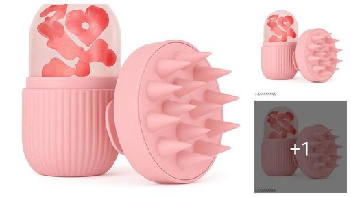 Furskin Ice Roller & Scalp Massager [ Multicolor ] – Best Budget Face & Hair Care Kit for Skin Glow, Hair Growth & Dandruff – Daily Use, Reusable, for Men & Women