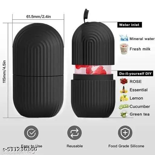Women for ice Face roller( pack of-1)Black,Ice Roller for Face Massager | Ice Holder Tool for Glowing | Easy to Use and Carry | Cold Massage Therapy for Skin - Abnlas Women’s Daily-Use Beauty & Self-Care