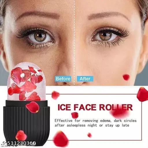 Women for ice Face roller( pack of-1)Black,Ice Roller for Face Massager | Ice Holder Tool for Glowing | Easy to Use and Carry | Cold Massage Therapy for Skin - Abnlas Women’s Daily-Use Beauty & Self-Care