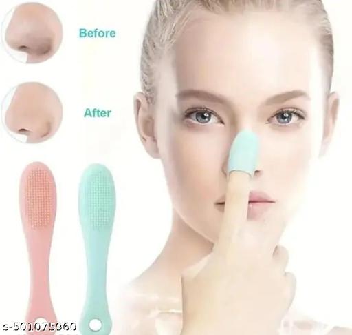 Combo Deal Siliconne Ice Roller(1), Head Massager(1), Sclap Face Massager(1)and Soft Face Srubber(2) for All Type Of Skin - Abnlas Women’s Daily-Use Beauty & Self-Care