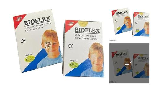 BIOFLEX Orthoptic eye patch for occlusion therapy regular 20xO 6.0cmX8.0cm (Pack of 2) best eye occlusion therapy product