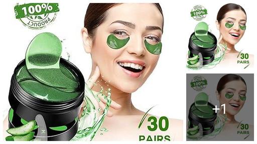Under Eye Masks for Dark Circles and Puffiness  60PCS , Under Eye Patches for Puffy Eyes Treatment, Under Eye Gel Pads /Seaweed, Aloe Vera, Peptides for Eye Bags Treatment, Eye Mask Patches Skincare