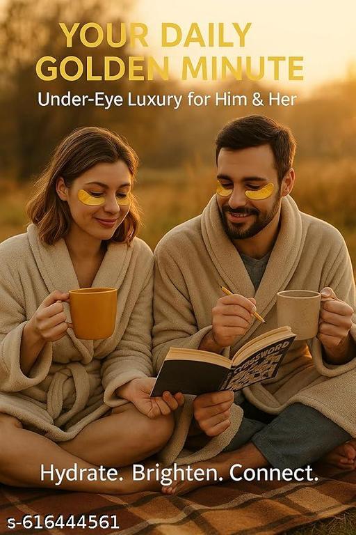 ২টি প্যাক - অ্যান্টি-এজিংয়ের জন্য ২৪ক স্বর্ণের আন্ডার আই প্যাচ এবং ডার্ক সার্কেল, রিঙ্কলস ও পাফিনেসের জন্য সি-উড হাইড্রেটিং আই প্যাচ - আন্ডার আই প্যাচ সেট (১২০ - প্যাচ) - Abnlas Women’s Daily-Use Beauty & Self-Care