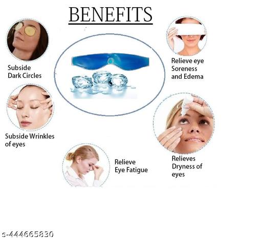 BNM ENTERPRISE Eye Mask with Cooling Gel | Eye Mask for Dark Circles | Eye Cooling Gel Pad |  Eye Mask | Pain Relief pack of 1 - Abnlas Women’s Daily-Use Beauty & Self-Care