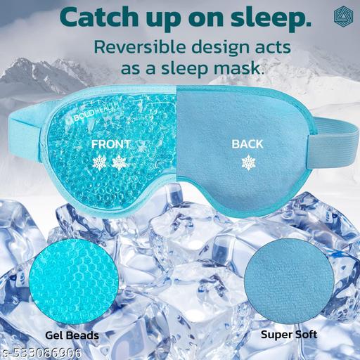 TU4_Light Blue: Eye Mask Sleeping Reusable Gel Beads Eye Mask For Hot Cold Therapy, Pain Relief Mask And Eye Pillow For Puffy Eyes, Stress Relief, Migraine, Headache And Sinus Pain - Abnlas Women’s Daily-Use Beauty & Self-Care