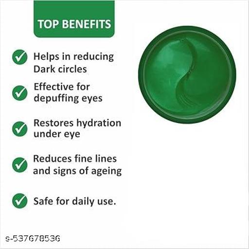 Hydra Anti Wrinkle Eye Serum Patch| Treats Dark Circles, Fine Lines And Wrinkles | Enriched With Collagen And Aloe Vera Extract | Shade- Aloevera, 60 Pcs| - Abnlas Women’s Daily-Use Beauty & Self-Care