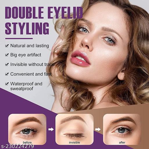 MKS WORLD 600 Pcs eyelid tape for double eyelid invisible waterproof , eyelid tape for hooded eyes Makeup Eyelid tape tools Sticker Strips with fork(Beige) - Abnlas Women’s Daily-Use Beauty & Self-Care