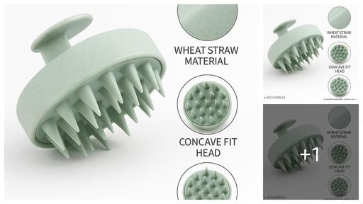 Scalp Massager , Scalp Massager, Head Massager, Scalp Massager For Hair Growth, Hair Massager, Hair Massager For Hair Growth, Hair Scalp Massager Brush, Hair Wash Brush, Head Scrubber, Hair Scalp Massager Shampoo Brush (Marble Green)
