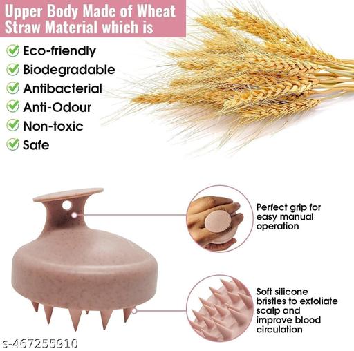 Stylish Hair Scalp Massager Shampoo Brush (Marble Pink & Green) With Soft Bristles For Men & Women | Promotes Hair Growth & Removes Dandruff | Couples Combo of 2 | Scalp Scrubber & Head Massager - Abnlas Women’s Daily-Use Beauty & Self-Care