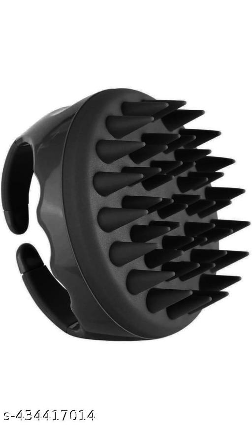 Hair Scalp Massager, Soft Silicone Shampoo Brush for Hair Growth, Dandruff Removal & Scalp Cares, Scalp Scrubber Exfoliator for Wet Dry Curly Hair, Women, Men, Kids, Pets Shower (Black) - Abnlas Women’s Daily-Use Beauty & Self-Care