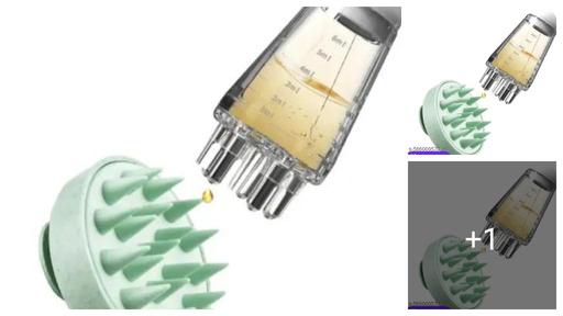 Scalp massager and oil applicator