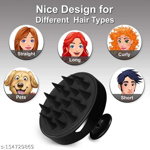 Hair scalp shampoo massager (Black) - Abnlas Women’s Daily-Use Beauty & Self-Care