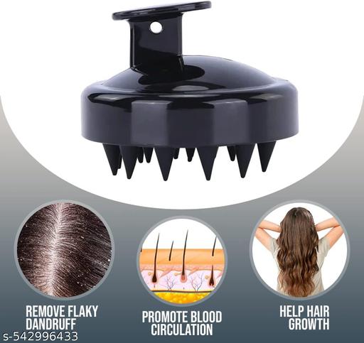 2 PCS COMBO OFFER ,Round Scalp Massager & Shampoo Brush,Hair Growth 0.5 mm with 540 Stainless Steel Needles | Repairs Damaged Hair, Activates Hair Follicles | For Hair Fall & Hair Thickening | Reduces Acne Scars | Safe & Effective To Use - Abnlas Women’s Daily-Use Beauty & Self-Care