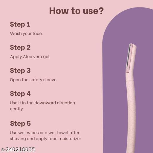 Hyuman® 8 pcs Eyebrow Painless Face razor for Women, Instant Shave, For Chin, Upper lip, Sideburns, Forehead, Facial Hair - Abnlas Women’s Daily-Use Beauty & Self-Care