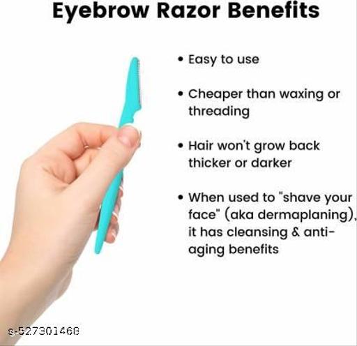 Eyebrow and face razor for women with sharp stainless steel blades 12 pcs - Abnlas Women’s Daily-Use Beauty & Self-Care