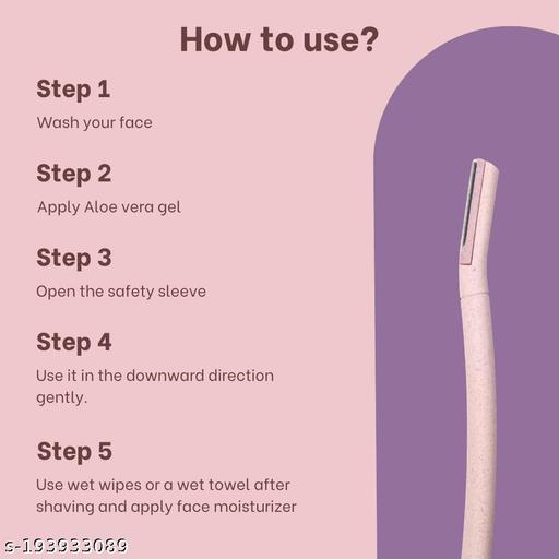 6 pcs Face razor for Women, Instant painless Shave For Chin, Upper lip, Sideburns, Forehead, Facial Hair - Abnlas Women’s Daily-Use Beauty & Self-Care