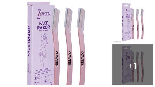 Facial razor pack of 3