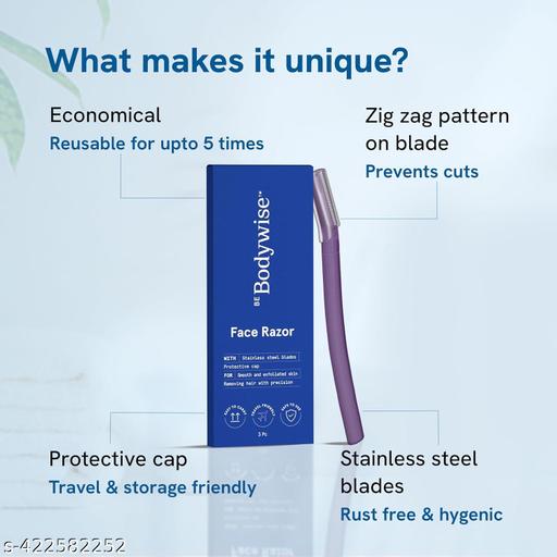 Reusable Face Razor for Women Pack of 3 - Abnlas Women’s Daily-Use Beauty & Self-Care