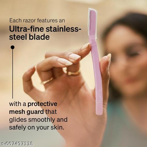 Reusable Face Razor for Women | Instant & Painless Facial Razors for Women Facial Hair | Perfect for Eyebrows, Upper Lip & Chin | Ideal for All skin Types - Abnlas Women’s Daily-Use Beauty & Self-Care