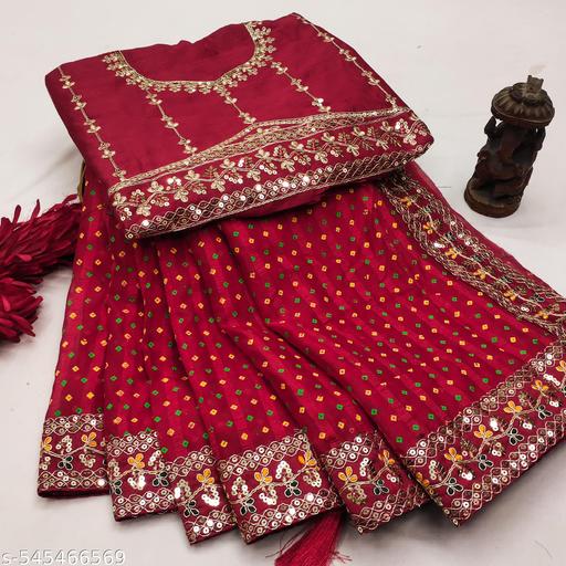 Fency Disener Georgette Pretty Sarees With New Fency  Border With Blouse Piece. - amamestyle