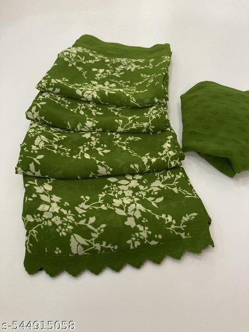 best selling georgette bollywood Floral sarees - amamestyle