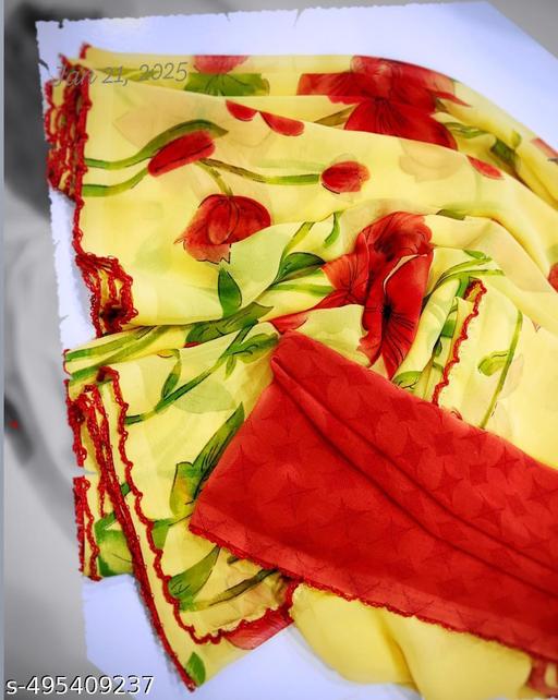 Georgette  Yellow - amamestyle