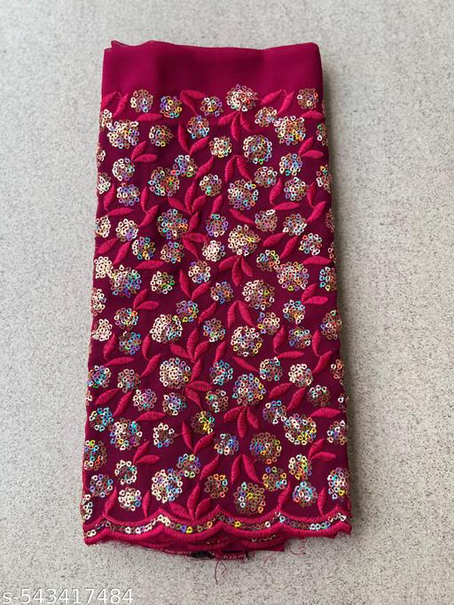 Woman's Net Lastest Siroski Stone Work Saree With Unstiched Blouse Piece - amamestyle