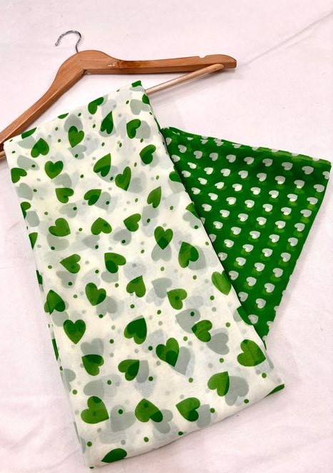 Attractive Women's Daily Wear Printed Saree With Running Blouse 