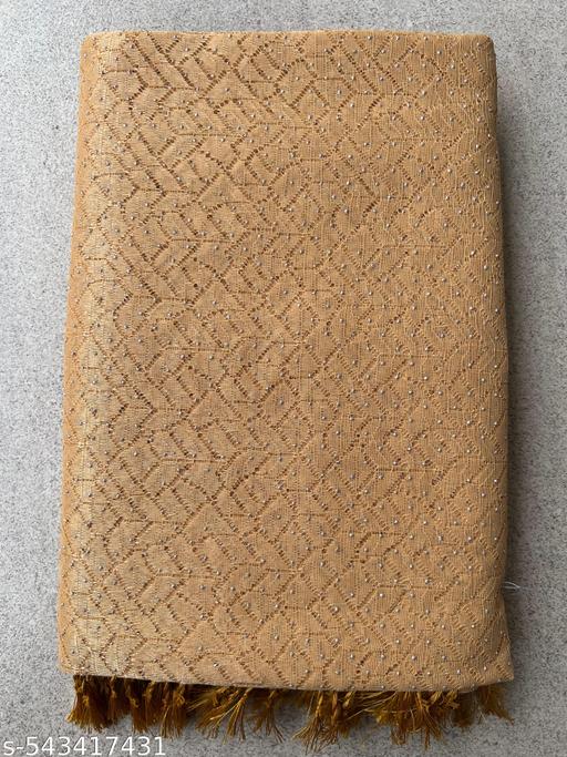 Woman's Net Lastest Siroski Stone Work Saree With Unstiched Blouse Piece - amamestyle