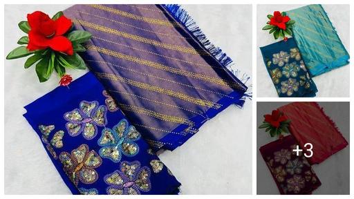 Ready To Wear Brasso Silk Saree With Sequence Work Blouse