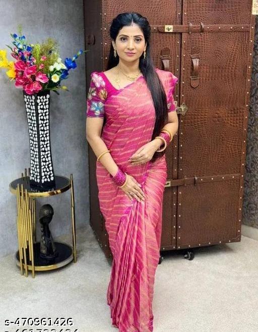 Ready To Wear Brasso Silk Saree With Sequence Work Blouse - amamestyle