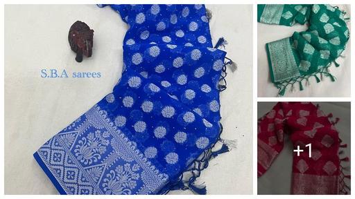 Silver Stone (saree with stone and jallar) - beautiful saree / saree with blouse / saree with stone / blue saree / saree with flower / sarre / saree with stone and jallar / silver stone.