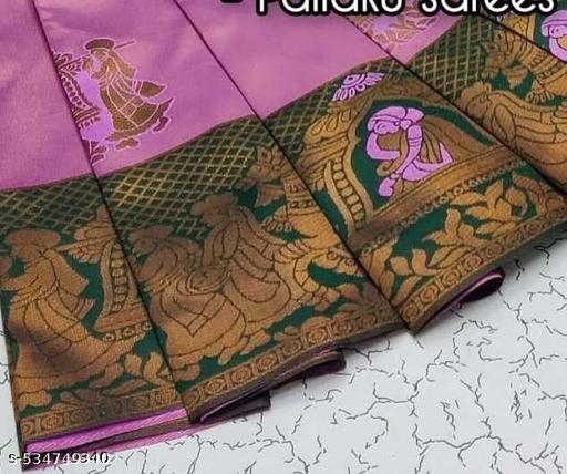 Beautiful Art Silk Jacquard Border Saree With Unstitched Running Blouse For Women Wedding Wear Party - amamestyle
