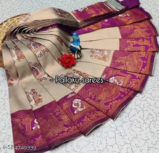 Beautiful Art Silk Jacquard Border Saree With Unstitched Running Blouse For Women Wedding Wear Party - amamestyle