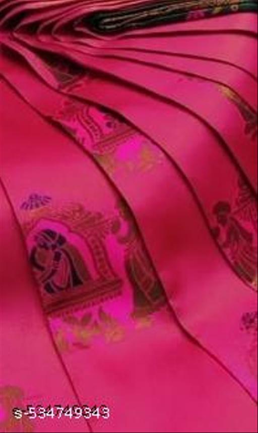 Beautiful Art Silk Jacquard Border Saree With Unstitched Running Blouse For Women Wedding Wear Party - amamestyle