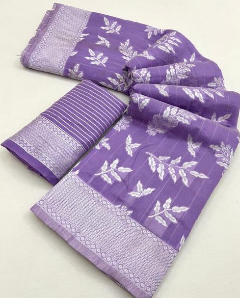 Women's Banarasi Silk Kanjeevaram Wedding And Party Collection Sarees With Blouse