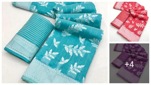 Women's Banarasi Silk Kanjeevaram Wedding And Party Collection Sarees With Blouse