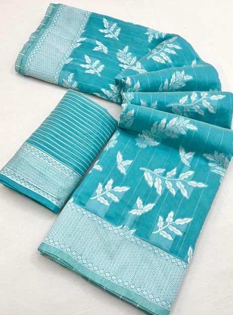 Women's Banarasi Silk Kanjeevaram Wedding And Party Collection Sarees With Blouse